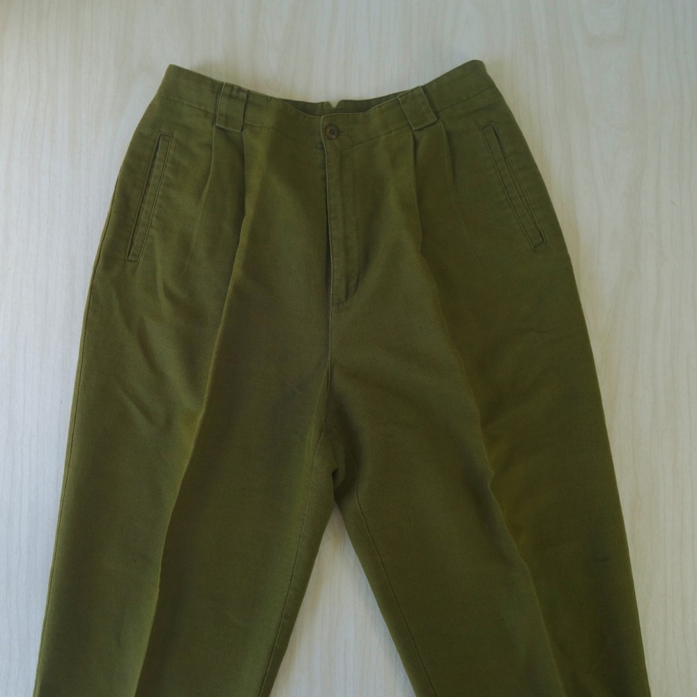 VINTAGE | High Waist Linen Blend Trousers